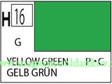 Краска художественная 10 мл. желто-зеленая, глянцевая, Mr. Hobby. Краски, химия, инструменты - фото