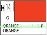 Краска художественная 10 мл. оранжевая, глянцевая, Mr. Hobby. Краски, химия, инструменты - фото