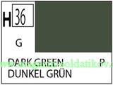 Краска художественная 10 мл. тёмно-зелёная, глянцевая, Mr. Hobby. Краски, химия, инструменты - фото