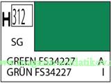 Краска художественная 10 мл. зеленая FS34227, полуглянцевая, Mr. Hobby. Краски, химия, инструменты - фото
