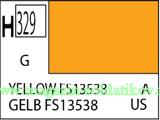 Краска художественная 10 мл. желтая FS13538, глянцевая, Mr. Hobby. Краски, химия, инструменты - фото