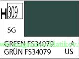 Краска художественная 10 мл. зеленая FS34079, полуглянцевая, Mr. Hobby. Краски, химия, инструменты - фото