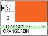 Краска художественная 10 мл. оранжевая прозрачная, глянцевая, Mr. Hobby. Краски, химия, инструменты - фото
