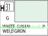 Краска художественная 10 мл. бело-зеленая, глянцевая, Mr. Hobby. Краски, химия, инструменты - фото