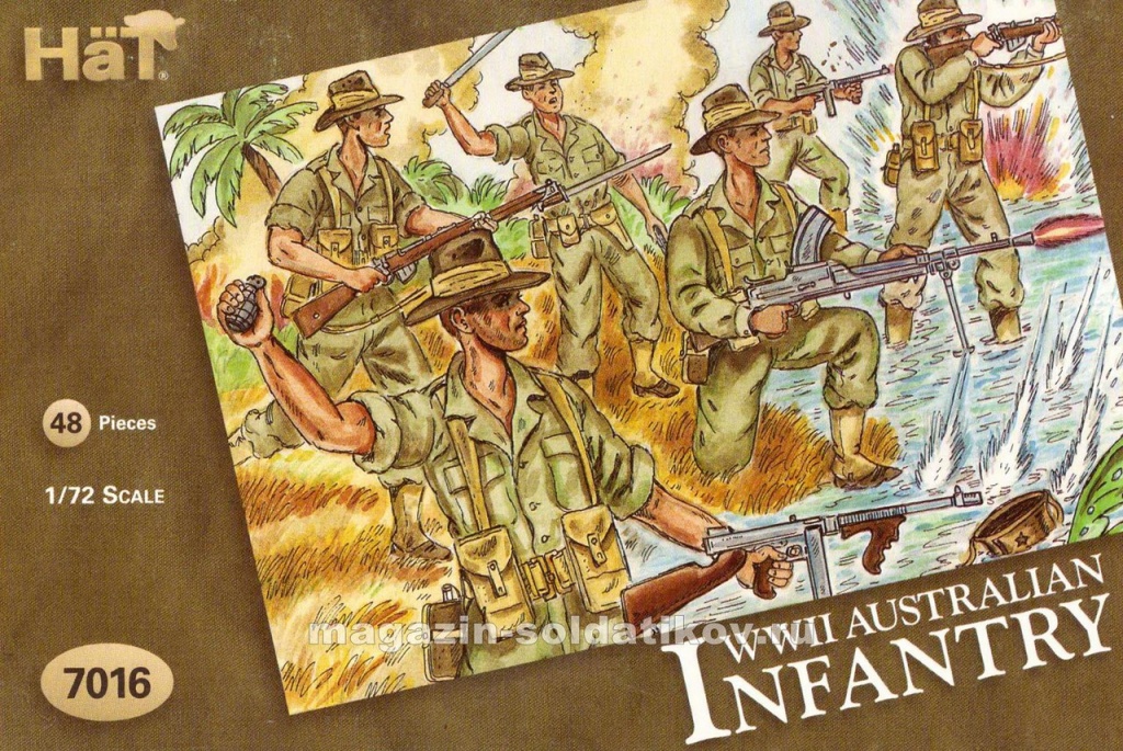 WWII Australian Infantry (1:72), Hat