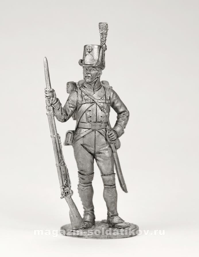 Рядовой пехотного полка Адлеркройца. Швеция, 1809 г.,54 мм EK Castings