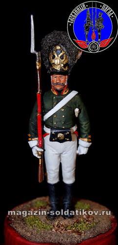 Унтер-офицер лейб гвардии 1804 г, 1:30, Оловянный парад