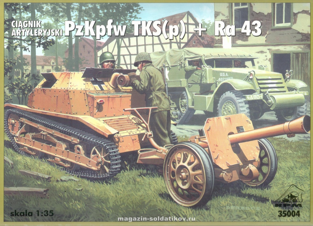 Трофейная танкетка TKS(p) с орудием RA 43,1:35, RPM, 35004