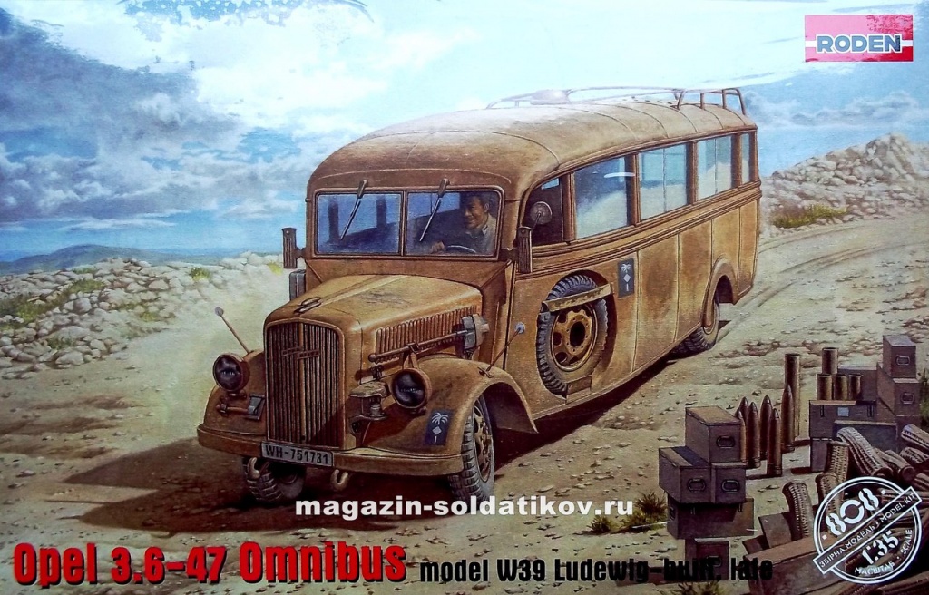 Omnibus model w39 Ludewig-built, автобус (поздний), (1/35) Roden