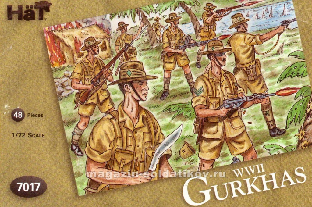WWII Gurkhas (1:72), Hat