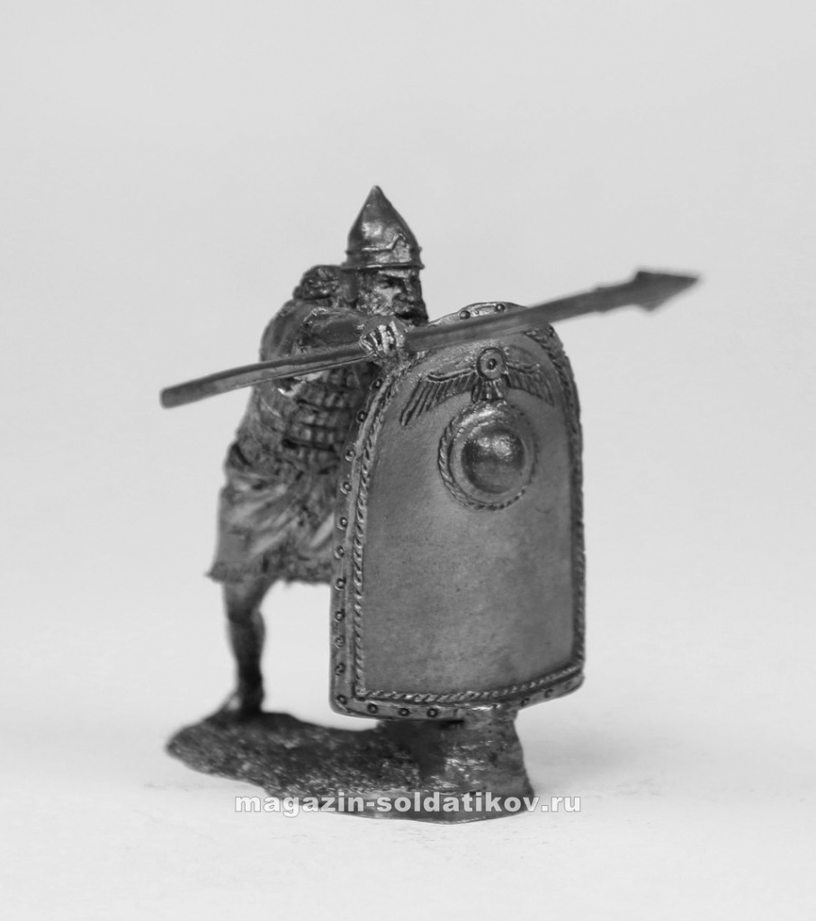 Ассирийский воин с копьем