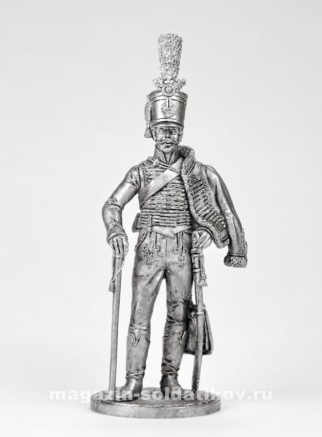Вахмистр 4-го гусарского полка Гессен-Гомбурга. Австрия 1805-15гг..,54 мм EK Castings