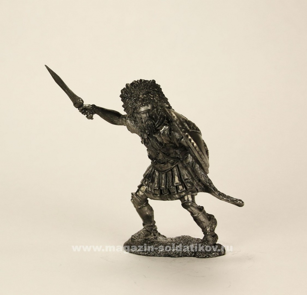 Тяжеловооруженный пехотинец священного отряда, III-II век до н.э., 54 мм, Солдатики Публия