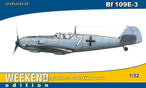 Самолет BF 109E-3, 1;32, Eduard