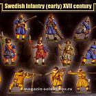 Солдатики из пластика Шведская пехота. Тридцатилетняя война (1/72) Mars