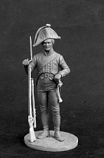 Сборная миниатюра из смолы Прусский мушкетер, 1800-07, 54 мм, Chronos miniatures - фото