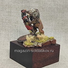 Фигурка из смолы Схватка со львом (две фигуры), 54 мм (575-007) (575-007)