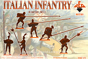 Солдатики из пластика Итальянская пехота, XVI век. Набор №3 (1:72) Red Box - фото
