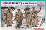 Сборные фигуры из пластика Д Солдаты German infantry in wachtmantel (Leningrad 1943) (1/35) Dragon - фото