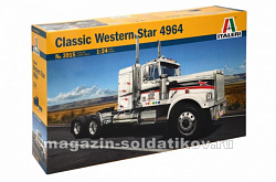 Сборная модель из пластика ИТ Грузовик Classic Western Star 4964 (1/24) Italeri