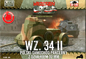 Сборная модель из пластика WZ-34 II Ausf.B + журнал, 1:72, First to Fight - фото