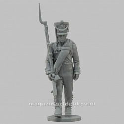 Сборная миниатюра из смолы Унтер-офицер мушкетерского полка 1808-1812 гг, 28 мм, Аванпост