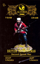 Сборная фигура из смолы Британский пехотинец. Вторая опиумная война. 54 мм, Altores Studio - фото