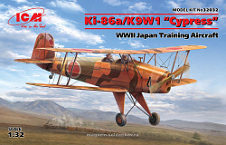 Сборная модель из пластика Ki-86a/K9W1 “Cypress”, Японский учебный самолет 2 МВ (1:32) ICM