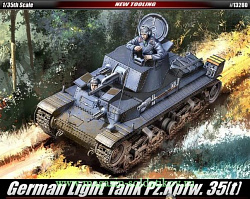 Сборная модель из пластика Немецкий лёгкий танк Pz.Kpfw. 35 (t) (1:35) Академия