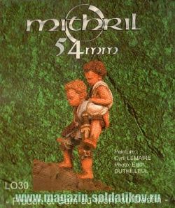 Фигурки из металла Фродо и Сэм у роковой горы, металлическая фигурка, 54 мм, Mithril