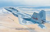Сборная модель из пластика ИТ Самолет F-22 Raptor (1/48) Italeri - фото