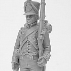 Сборная миниатюра из смолы Фузилер линейной пехоты в кивере. Франция, 1806-1812 гг, 28 мм, Аванпост
