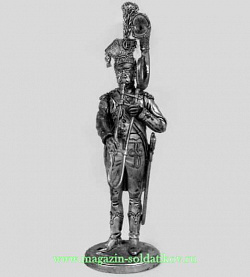 Миниатюра из олова Тромбонист 9-го полка линейной пехоты, 1807 г., 54 мм, Россия