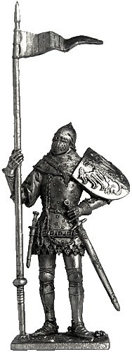 Миниатюра из металла 153. Богемский рыцарь, середина XIV в. EK Castings
