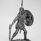 Миниатюра из олова Греческий гоплит с мечом, 54 мм, Магазин Солдатики