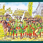 Миниатюра в росписи Архангельский полк, Армия Петра I, XVIII век, 1:32