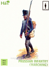 Солдатики из пластика Napoleonic Prussian Infantry (Marching) 28 mm, Hat - фото