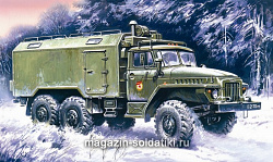 Сборная модель из пластика Урал 375Д КП (1/72) ICM