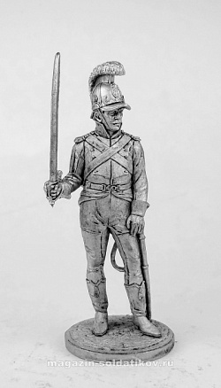 Миниатюра из олова Рядовой конно-егерского полка герцога Людвига. Вюртемберг, 1805-1807 гг. EK Castings