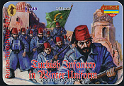 Солдатики из пластика Турецкая пехота. Зима 1877 (1/72) Strelets - фото