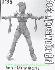 Сборная фигура из смолы Post-Apocalyptic Tied Girl (1/35) Ant-miniatures - фото