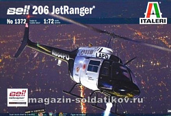 Сборная модель из пластика ИТ Вертолет Bell 206 Jet Ranger (1/72) Italeri