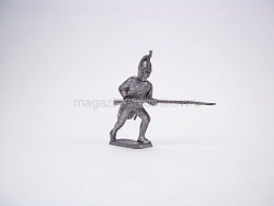 Солдатики из металла Французский спешенный драгун, идущий в атаку, Магазин Солдатики (Prince August)