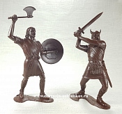 Сборные фигуры из пластика Варвары, набор из 2-х фигур №3 (коричневые,150 мм) АРК моделс - фото