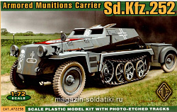 Сборная модель из пластика Sd.Kfz.252 Немецкий транспортер боеприпасов АСЕ (1/72)