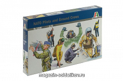 Сборная модель из пластика ИТ Солдаты NATO pilots and ground crew (1/72) Italeri