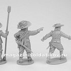 Сборные фигуры из смолы Артиллеристы, Тридцатилетняя война (набор 3 фигур), 28 мм, Кордегардия (Москва)
