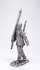 Миниатюра из олова 296 РТ Лыжник РККА парад 1941 года, 54 мм, Ратник - фото