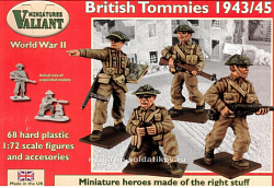 Солдатики из пластика British Tommies 1944/45, 1:72, Valiant Miniatures
