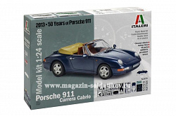 Сборная модель из пластика ИТ Автомобиль PORSCHE 911 CARRERA CABRIO (1/24) Italeri